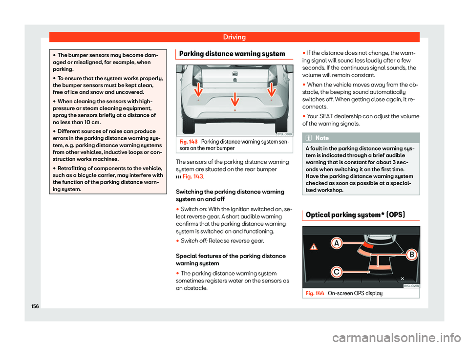Seat Mii electric 2020  Owners manual Driving
