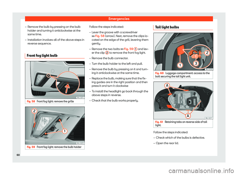 Seat Ibiza 2019  Owners manual Emergencies
�