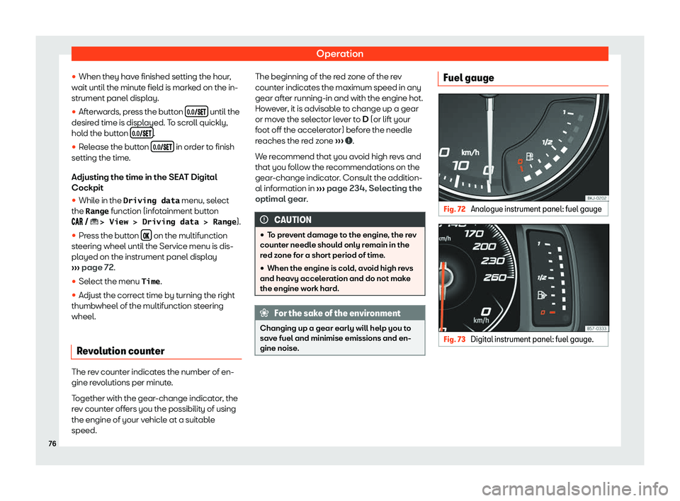 Seat Ibiza 2019  Owners manual Operation
