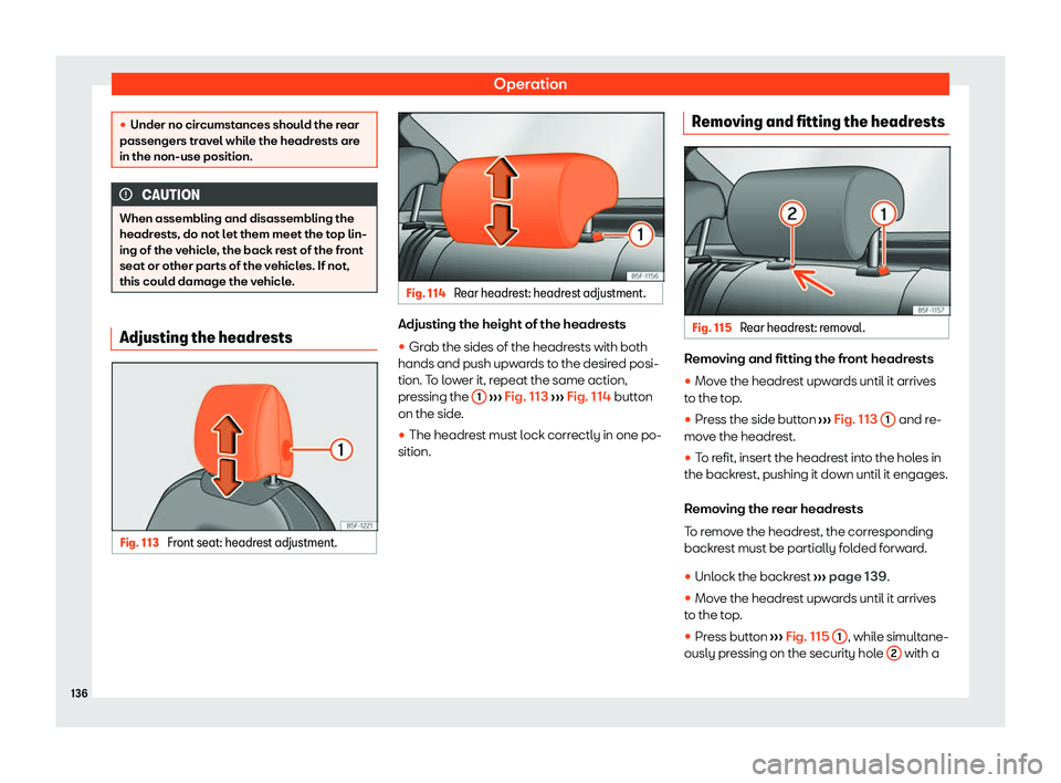 Seat Leon Sportstourer 2020  Owners manual Operation
