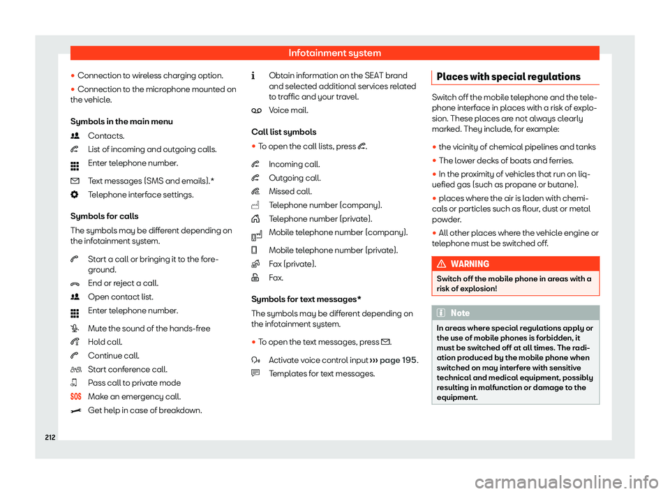 Seat Leon Sportstourer 2020  Owners manual Infotainment system
