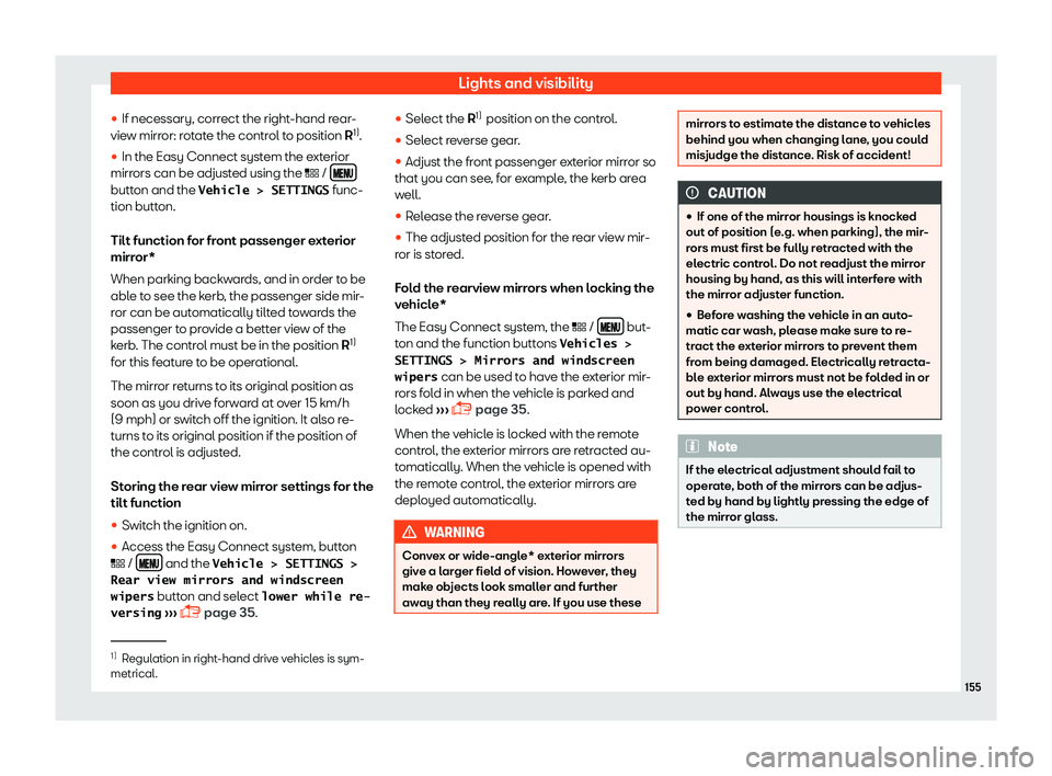 Seat Leon Sportstourer 2018  Owners manual Lights and visibility
