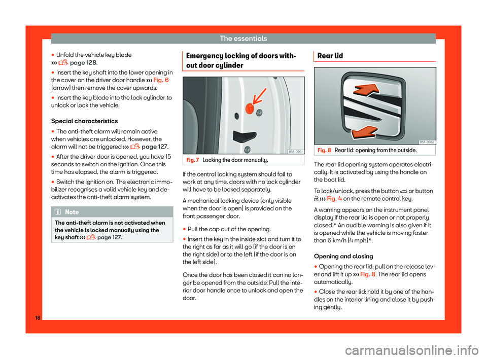 Seat Leon Sportstourer 2018  Owners manual The essentials
