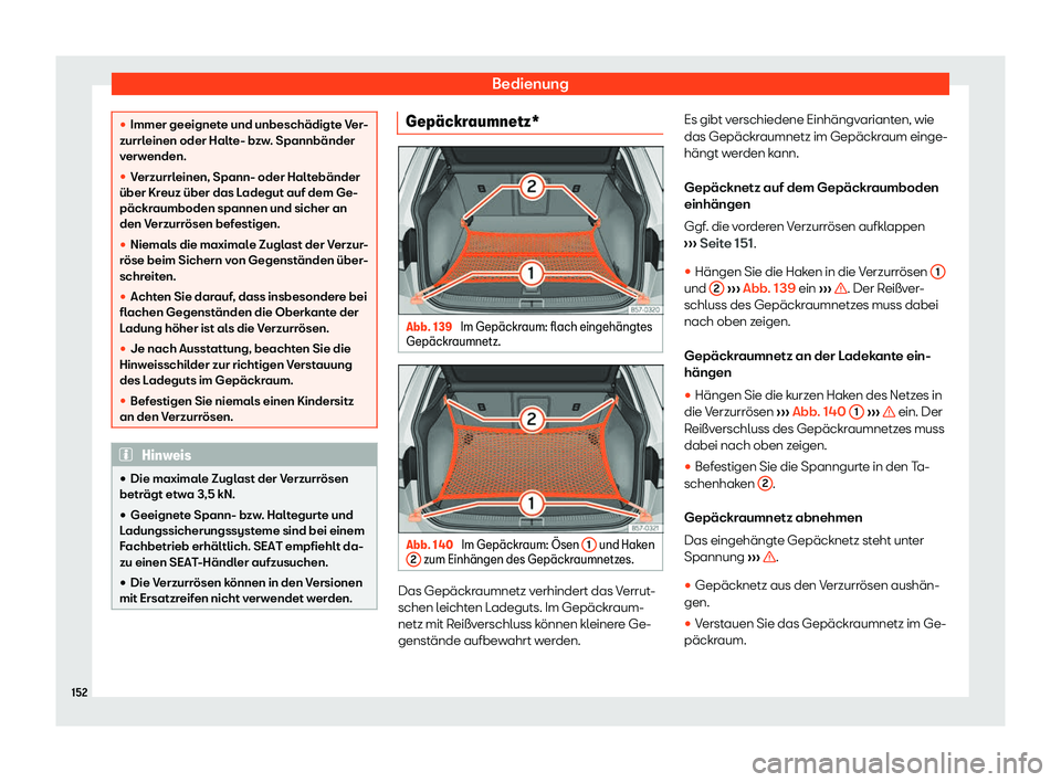 Seat Ateca 2020  Betriebsanleitung (in German) Bedienung

