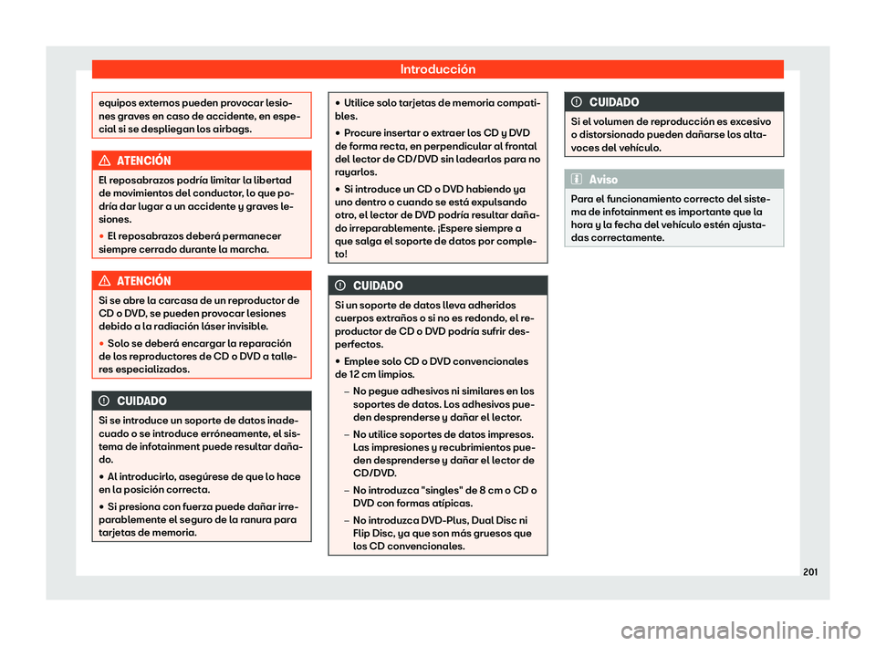 Seat Ateca 2019  Manual del propietario (in Spanish) Introducci