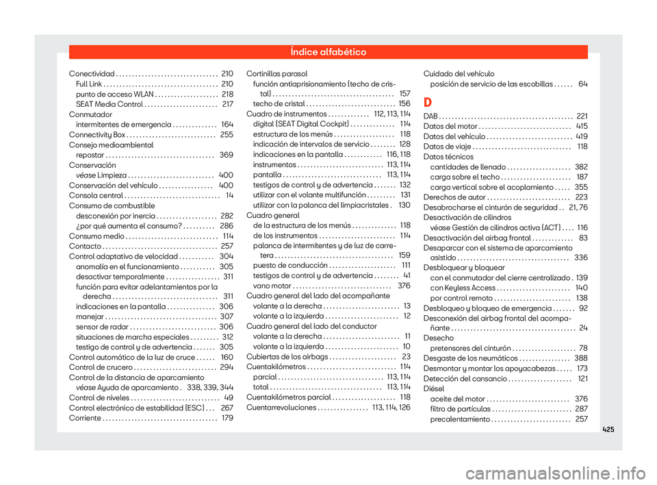 Seat Ateca 2019  Manual del propietario (in Spanish) 