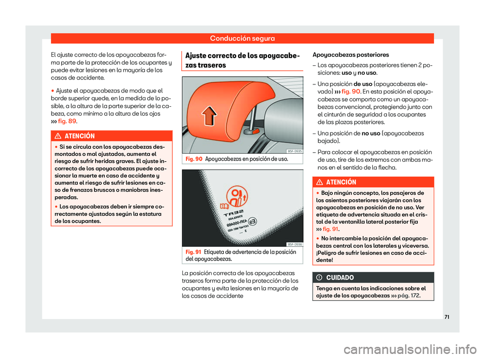 Seat Ateca 2019  Manual del propietario (in Spanish) Conducci