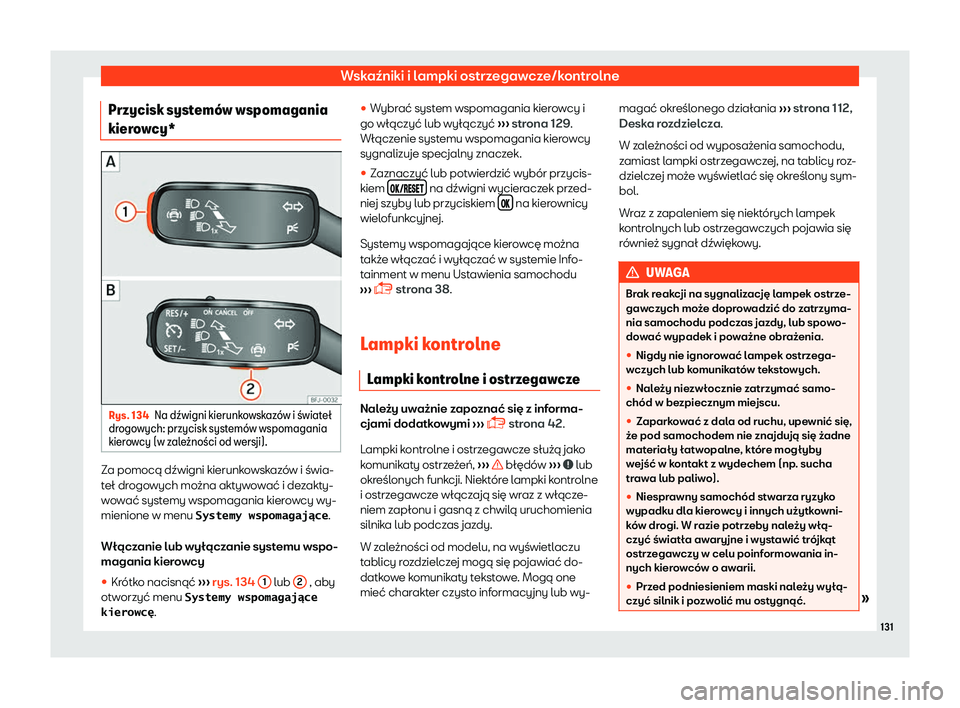 Seat Ateca 2019  Instrukcja Obsługi (in Polish) Wska