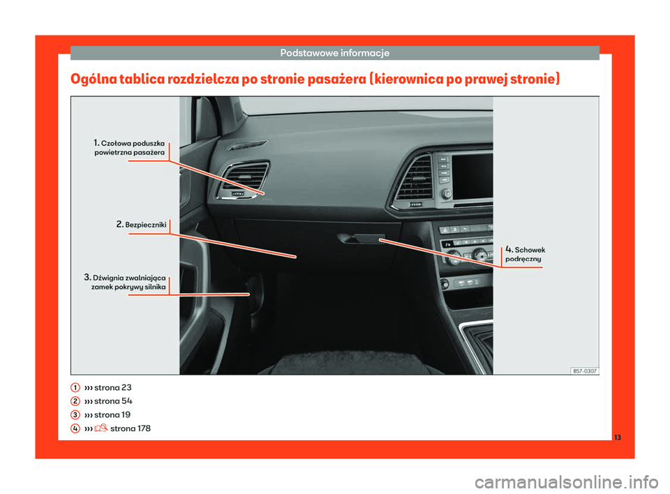Seat Ateca 2019  Instrukcja Obsługi (in Polish) Podstawowe informacje
Og