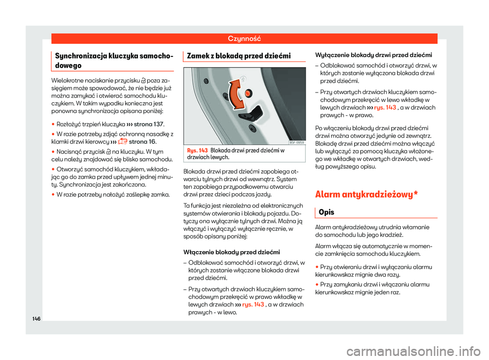 Seat Ateca 2019  Instrukcja Obsługi (in Polish) Czynno