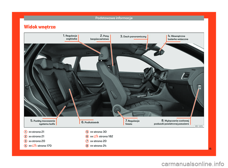 Seat Ateca 2019  Instrukcja Obsługi (in Polish) Podstawowe informacje
Widok wn