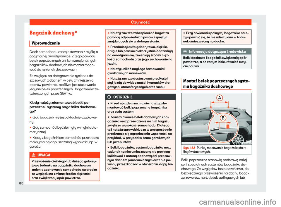 Seat Ateca 2019  Instrukcja Obsługi (in Polish) Czynno
