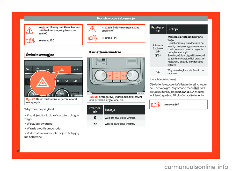 Seat Ateca 2019  Instrukcja Obsługi (in Polish) Podstawowe informacje
�