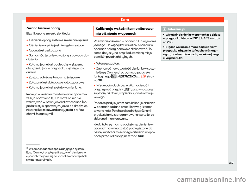 Seat Ateca 2019  Instrukcja Obsługi (in Polish) Ko