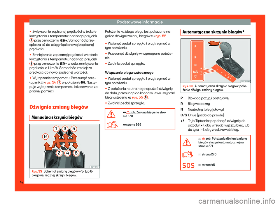 Seat Ateca 2019  Instrukcja Obsługi (in Polish) Podstawowe informacje
