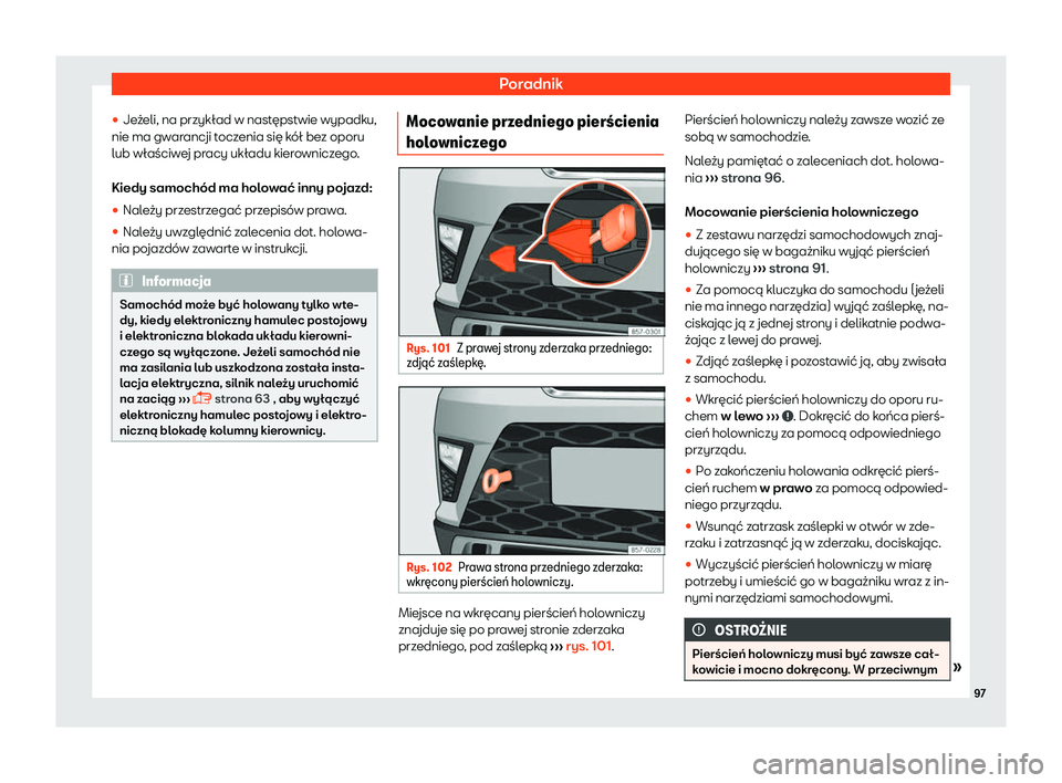 Seat Ateca 2019  Instrukcja Obsługi (in Polish) Poradnik
