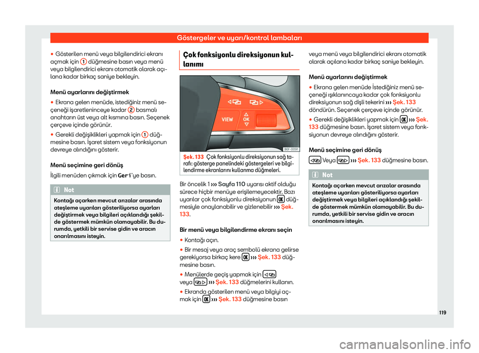 Seat Ateca 2019  Kullanım Kılavuzu (in Turkish) G