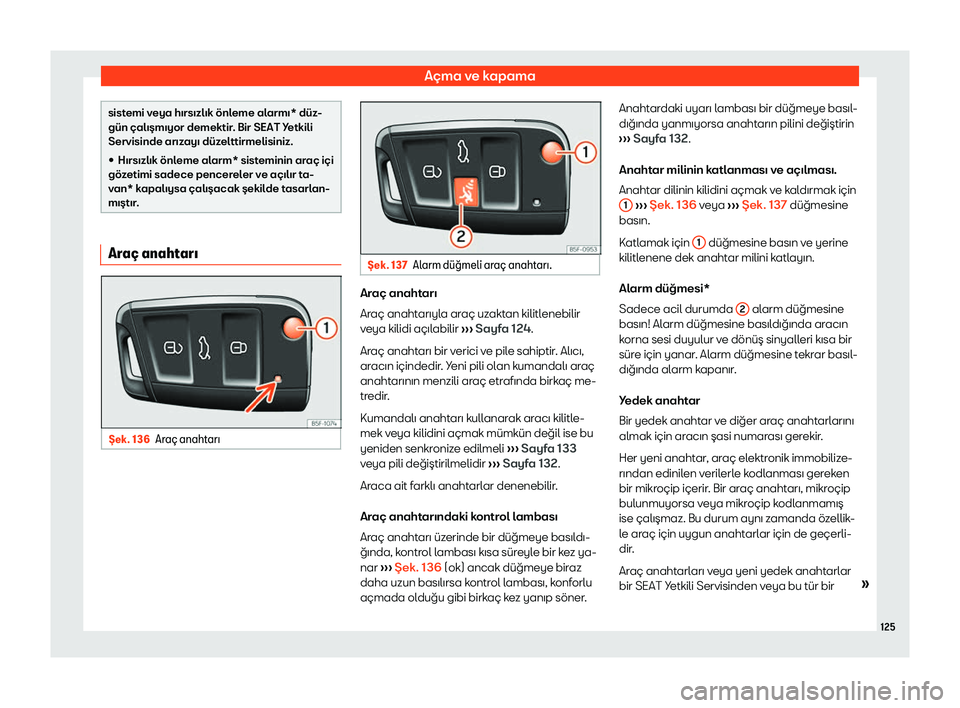 Seat Ateca 2019  Kullanım Kılavuzu (in Turkish) A