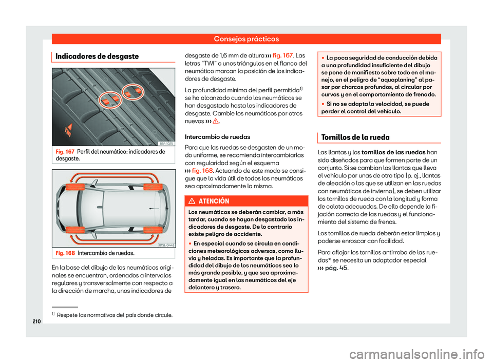 Seat Mii electric 2020  Manual de instrucciones (in Spanish) Consejos pr