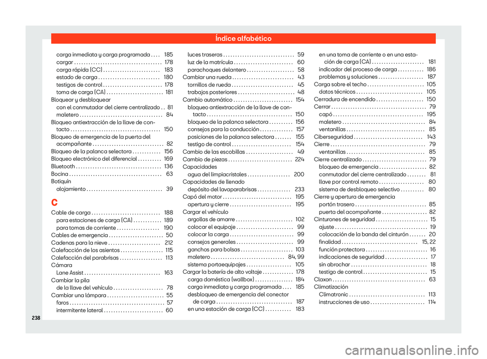 Seat Mii electric 2020  Manual de instrucciones (in Spanish) 