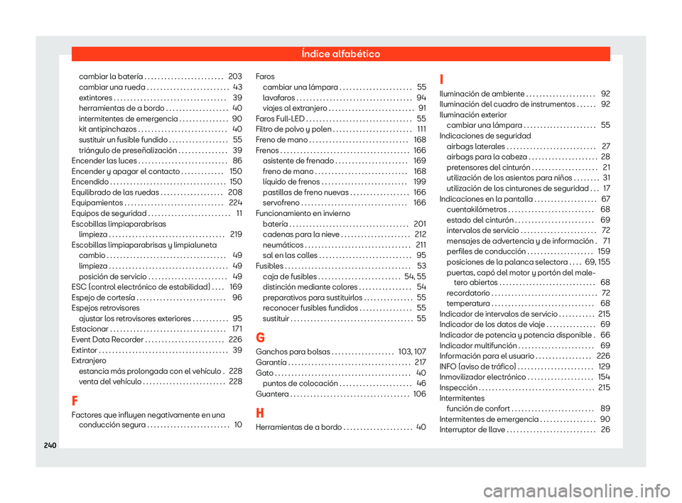 Seat Mii electric 2020  Manual de instrucciones (in Spanish) 