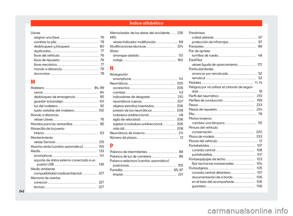 Seat Mii electric 2020  Manual de instrucciones (in Spanish) 