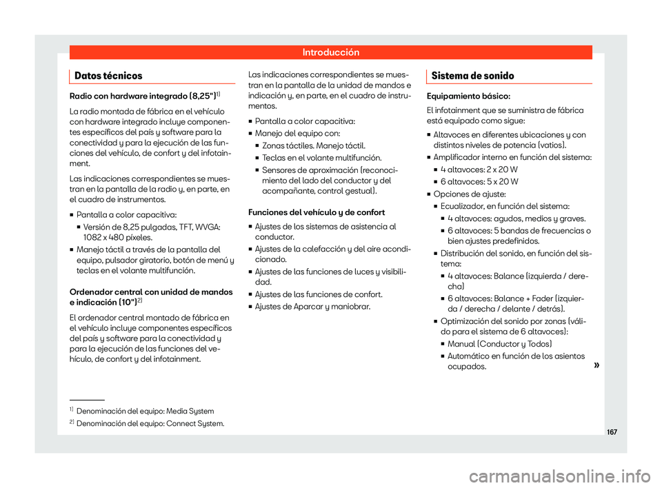 Seat Ibiza 2020  Manual de instrucciones (in Spanish) Introducción
Datos t