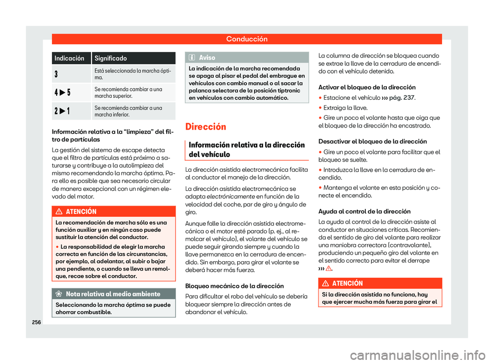 Seat Arona 2018  Manual de instrucciones (in Spanish) Conducci