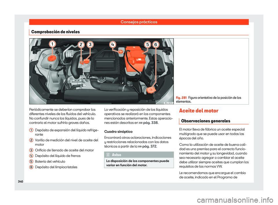 Seat Arona 2018  Manual de instrucciones (in Spanish) Consejos pr