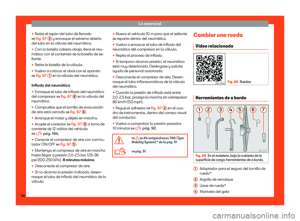 Seat Arona 2018  Manual de instrucciones (in Spanish) Lo esencial
