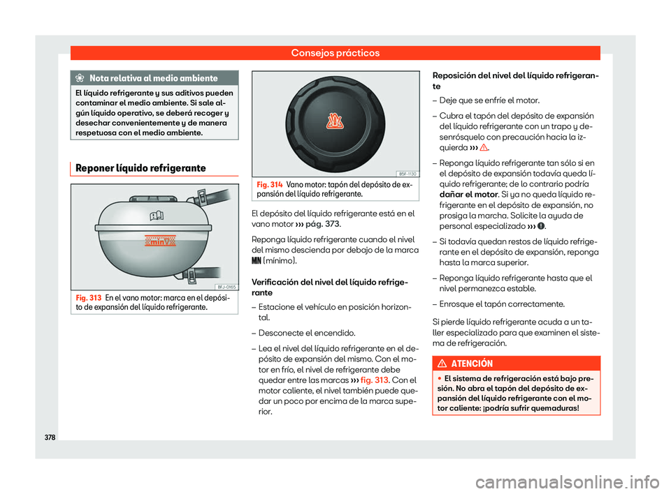 Seat Ateca 2019  Manual de instrucciones (in Spanish) Consejos pr