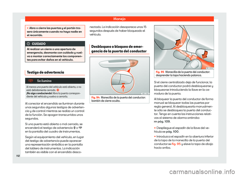 Seat Alhambra 2020  Manual de instrucciones (in Spanish) Manejo
