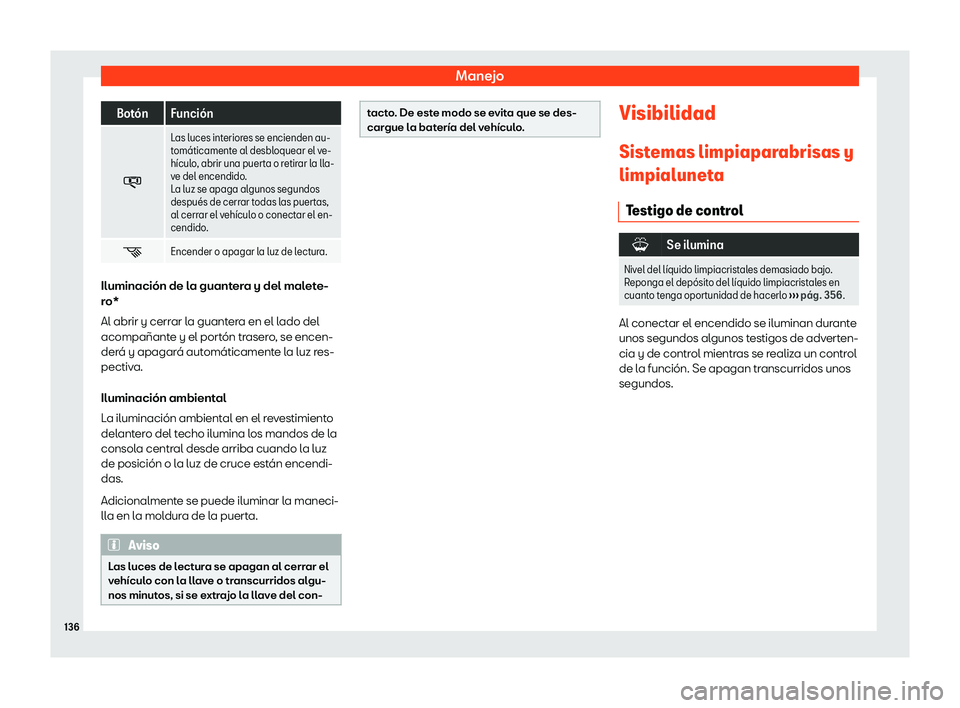 Seat Alhambra 2020  Manual de instrucciones (in Spanish) Manejo
Bot