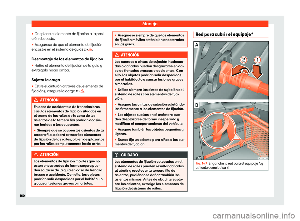 Seat Alhambra 2020  Manual de instrucciones (in Spanish) Manejo
