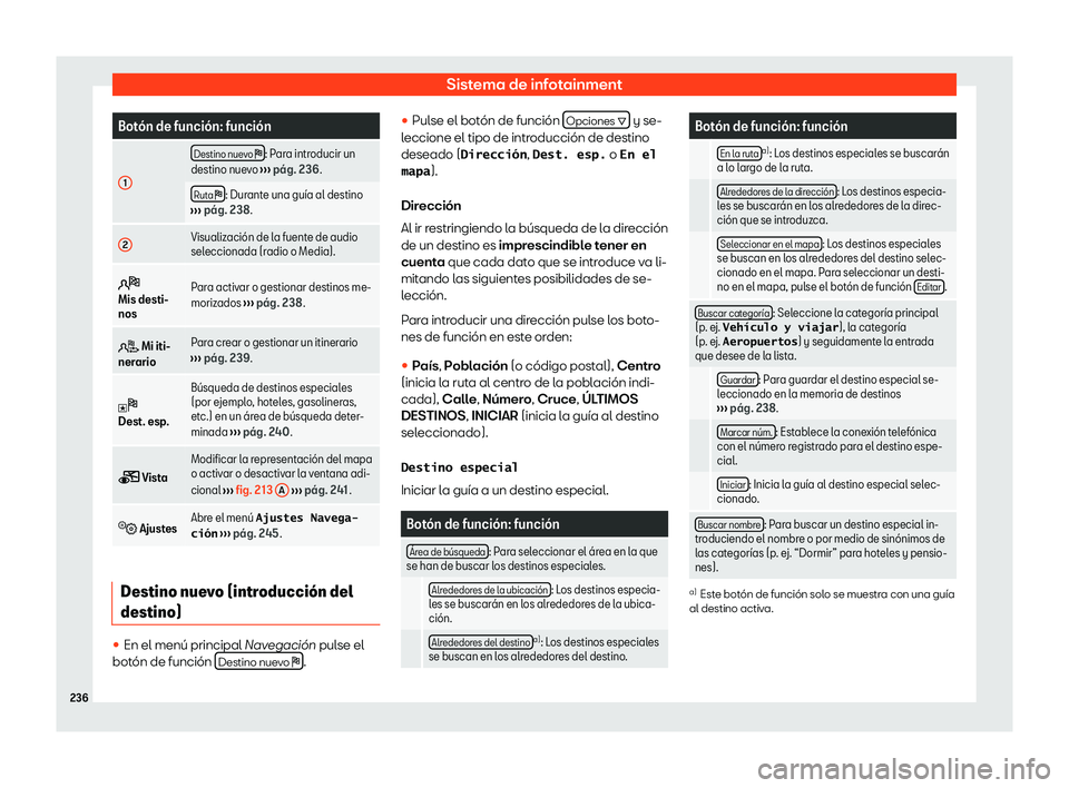 Seat Alhambra 2020  Manual de instrucciones (in Spanish) Sistema de infotainment
Bot