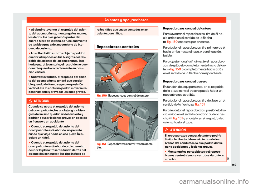 Seat Tarraco 2018  Manual de instrucciones (in Spanish) Asientos y apoyacabezas

