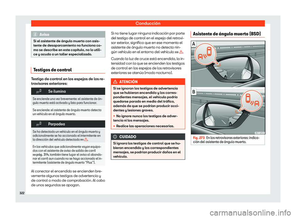 Seat Tarraco 2018  Manual de instrucciones (in Spanish) Conducci