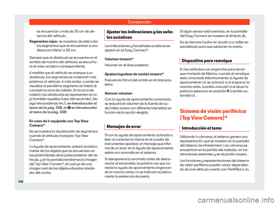 Seat Tarraco 2018  Manual de instrucciones (in Spanish) Conducci