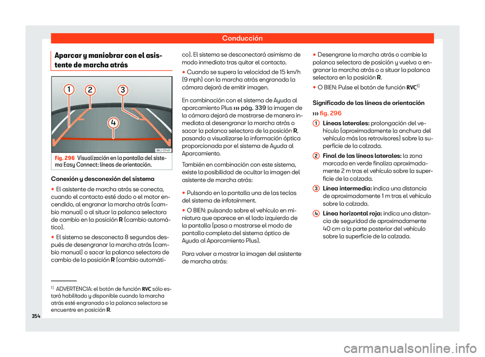 Seat Tarraco 2018  Manual de instrucciones (in Spanish) Conducci