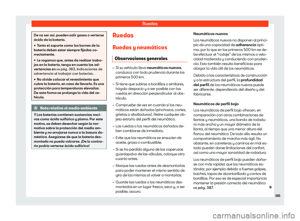 Seat Tarraco 2018  Manual de instrucciones (in Spanish) Ruedas
De no ser as