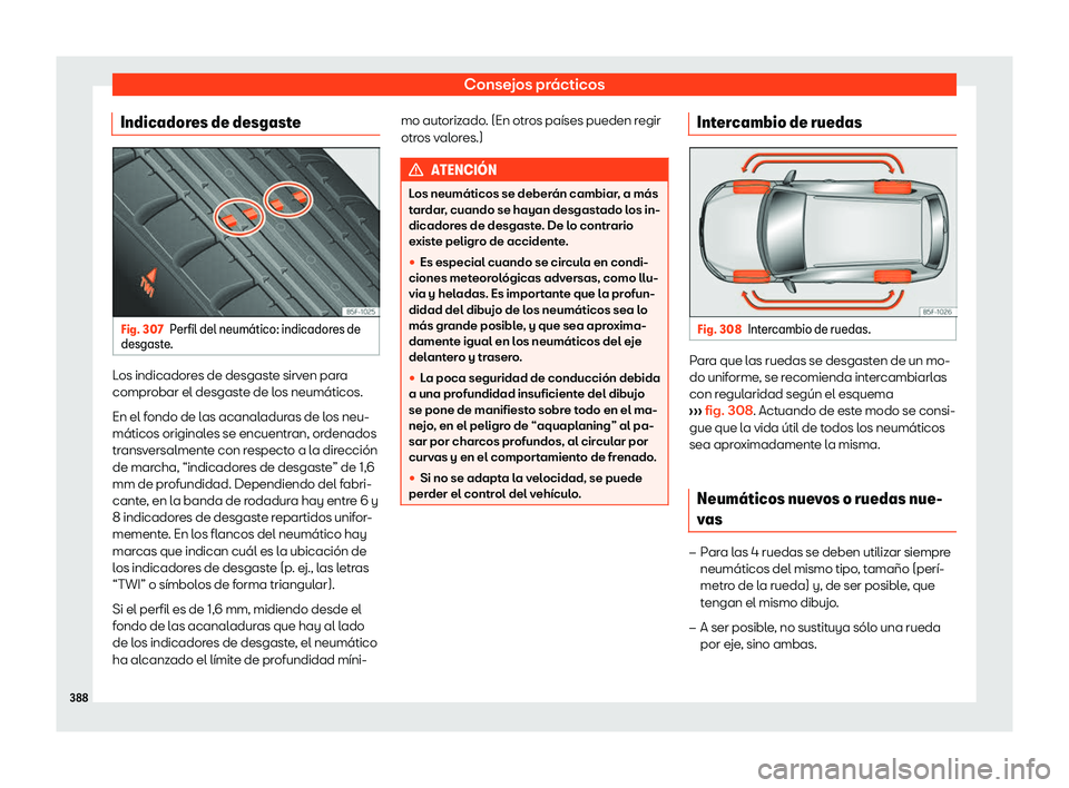 Seat Tarraco 2018  Manual de instrucciones (in Spanish) Consejos pr