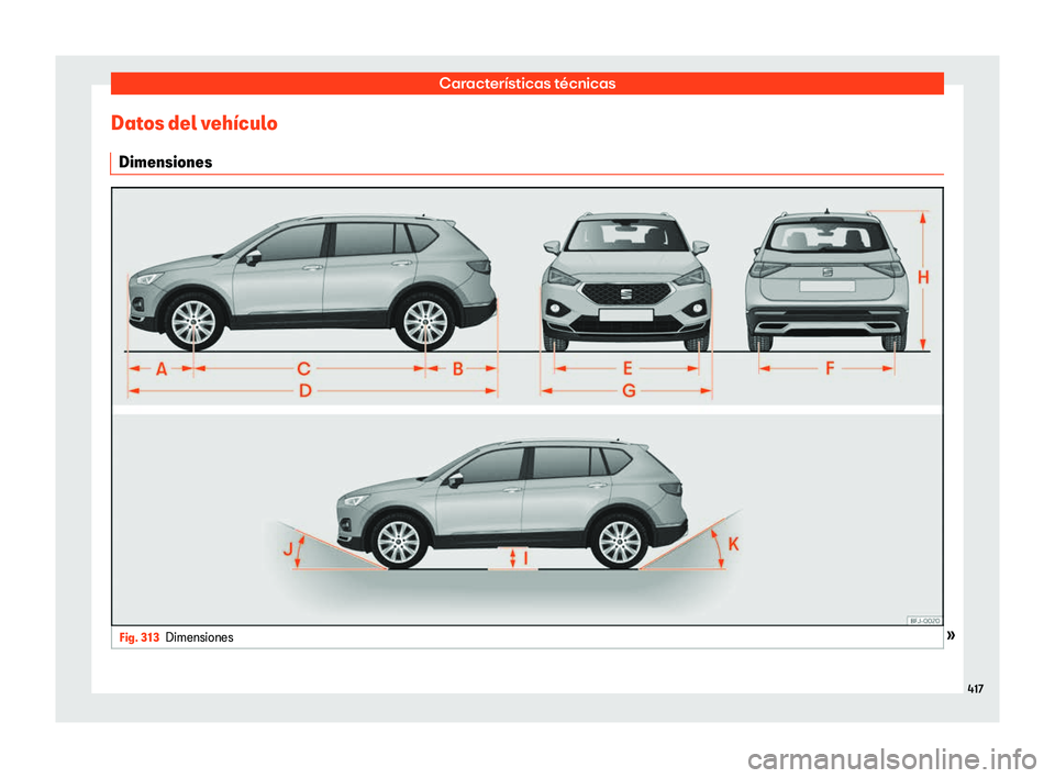 Seat Tarraco 2018  Manual de instrucciones (in Spanish) Caracter