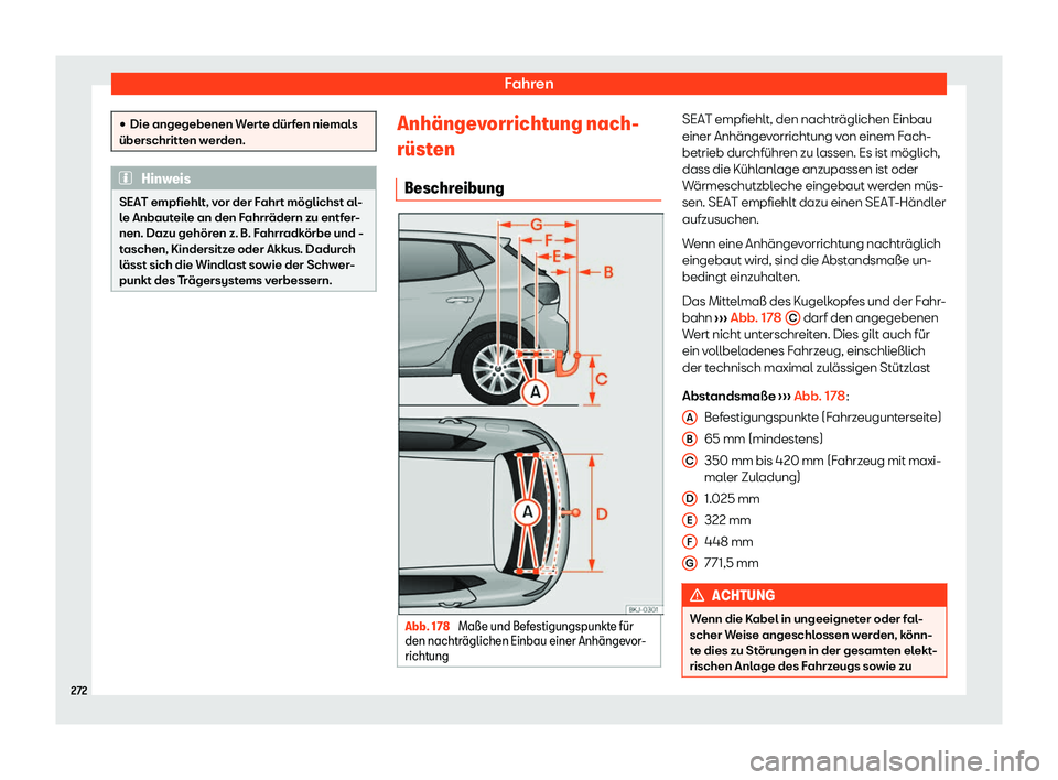 Seat Ibiza 2020  Betriebsanleitung (in German) Fahren
