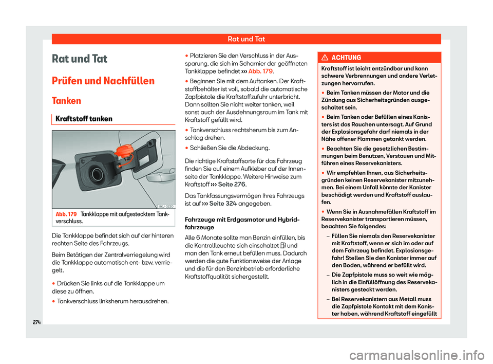 Seat Ibiza 2020  Betriebsanleitung (in German) Rat und Tat
Rat und Tat
Pr