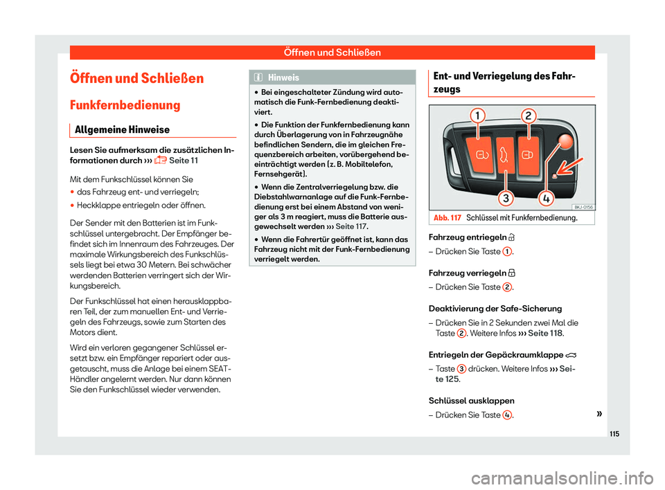 Seat Toledo 2018  Betriebsanleitung (in German) 