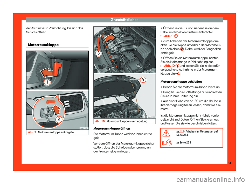 Seat Toledo 2018  Betriebsanleitung (in German) Grunds