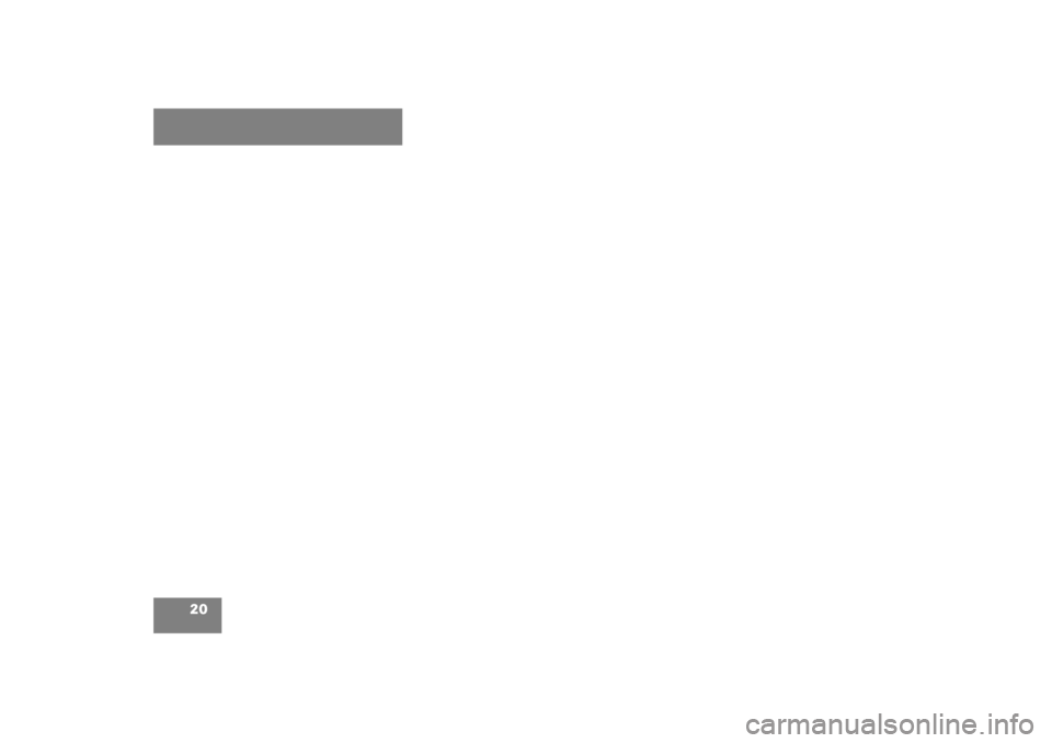 MERCEDES-BENZ CL65AMG 2006 C215 Owners Manual 20 