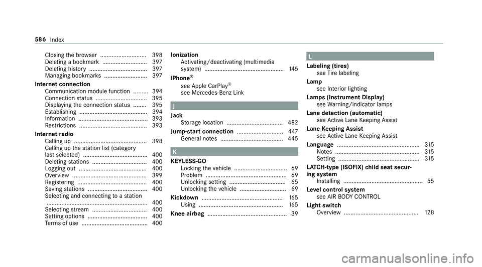 MERCEDES-BENZ GLC COUPE 2020 Owners Manual Closin
gth ebr ows er........................ ....3 98
Dele tingabookma rk<0011001100110011001100110011001100110011001100110011001100110011
00110011001100110011001100110011001100110011> 397
Dele tingh MERCEDES-BENZ GLC COUPE 2020 Owners Manual Closin
gth ebr ows er........................ ....3 98
Dele tingabookma rk<0011001100110011001100110011001100110011001100110011001100110011
00110011001100110011001100110011001100110011> 397
Dele tingh