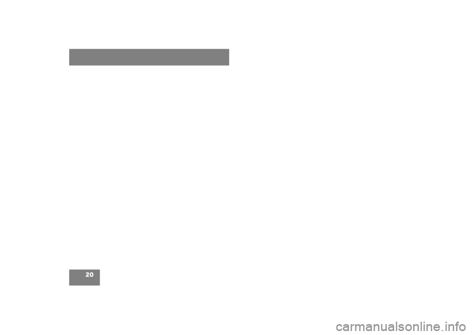 MERCEDES-BENZ E550 4MATIC 2007 W211 Owners Manual 20 