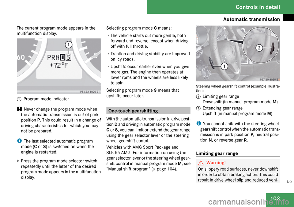 MERCEDES-BENZ SLK280 2009 R171 Owners Manual 